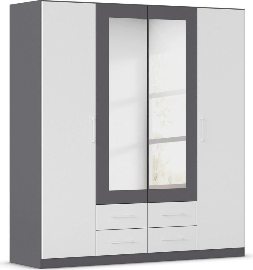 Rauch Draaideurkast Kledingkast garderobe KREFELD optioneel met spiegel met 3 greepvarianten incl. praktische lades made in germany - Foto 20