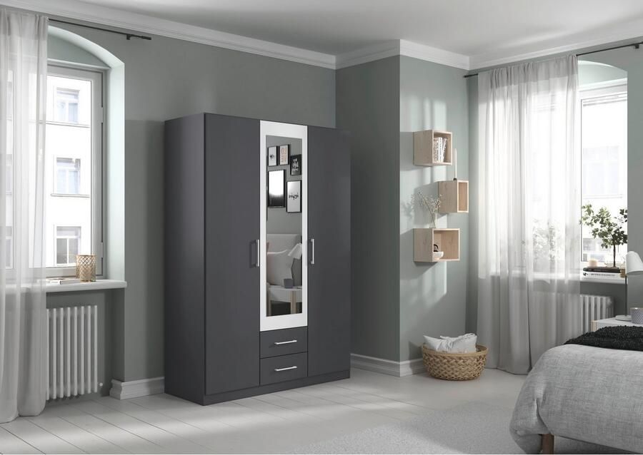 Rauch Draaideurkast Kledingkast garderobe KREFELD optioneel met spiegel met 3 greepvarianten incl. praktische lades made in germany - Foto 18