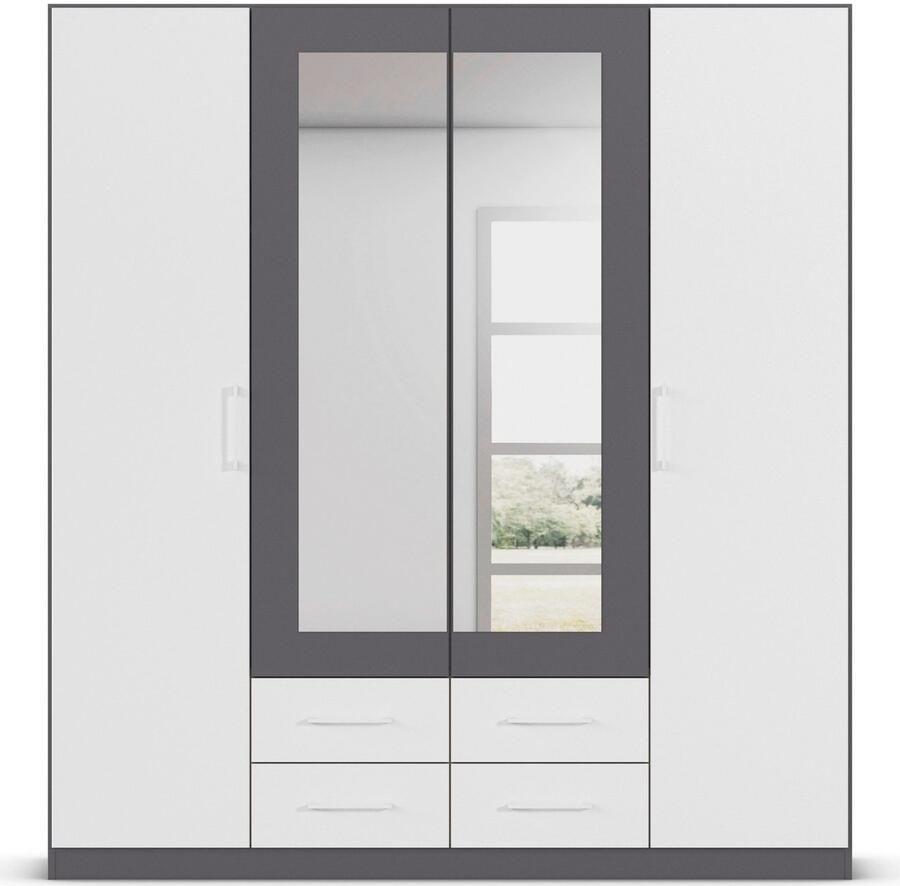 Rauch Draaideurkast Kledingkast garderobe KREFELD optioneel met spiegel met 3 greepvarianten incl. praktische lades made in germany - Foto 10