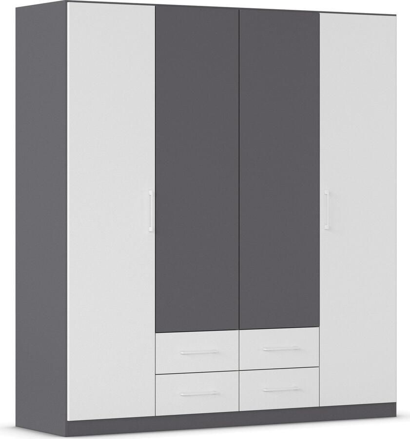 Rauch Draaideurkast Kledingkast garderobe KREFELD optioneel met spiegel met 3 greepvarianten incl. praktische lades made in germany - Foto 19