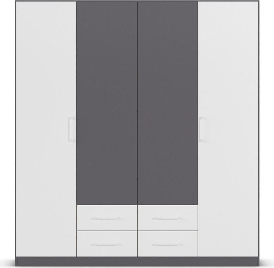 Rauch Draaideurkast Kledingkast garderobe KREFELD optioneel met spiegel met 3 greepvarianten incl. praktische lades made in germany - Foto 12