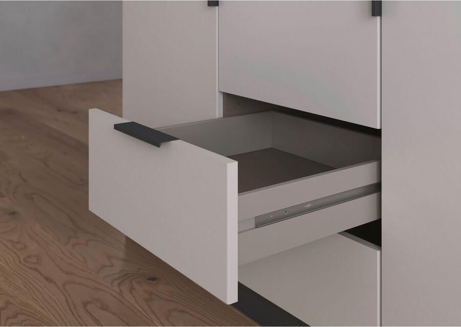 Rauch Draaideurkast Kledingkast garderobe KREFELD optioneel met spiegel met 3 greepvarianten incl. praktische lades made in germany - Foto 16