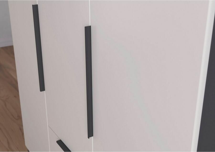 Rauch Draaideurkast Kledingkast garderobe KREFELD optioneel met spiegel met 3 greepvarianten incl. praktische lades made in germany - Foto 17