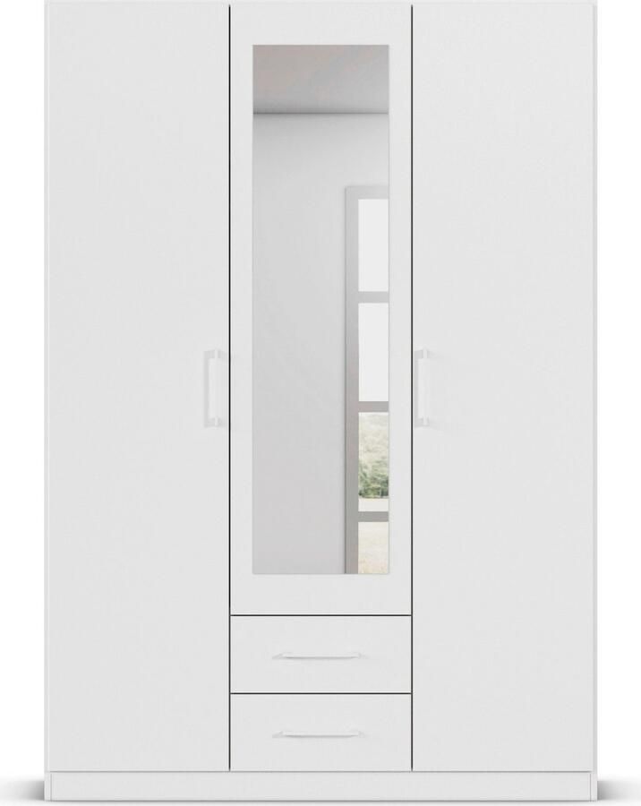 Rauch Draaideurkast Kledingkast garderobe KREFELD optioneel met spiegel met 3 greepvarianten incl. praktische lades made in germany - Foto 13