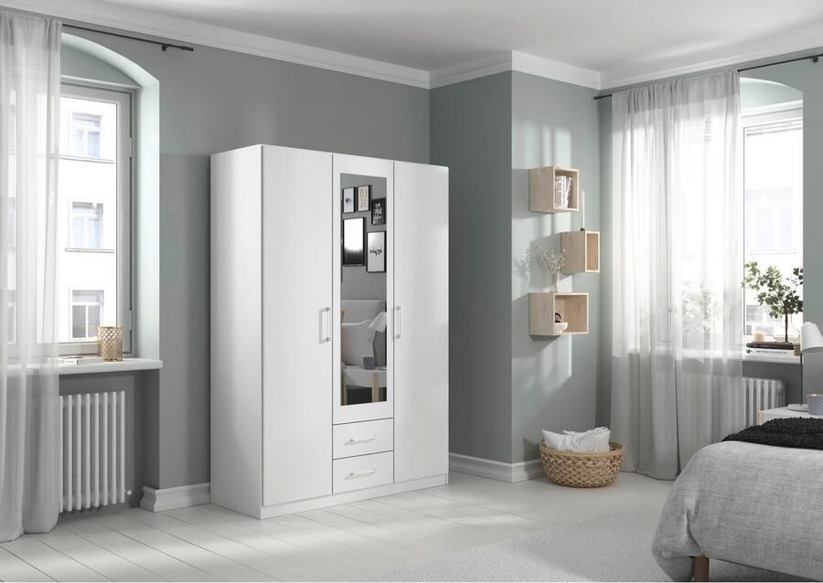 Rauch Draaideurkast Kledingkast garderobe KREFELD optioneel met spiegel met 3 greepvarianten incl. praktische lades made in germany - Foto 15