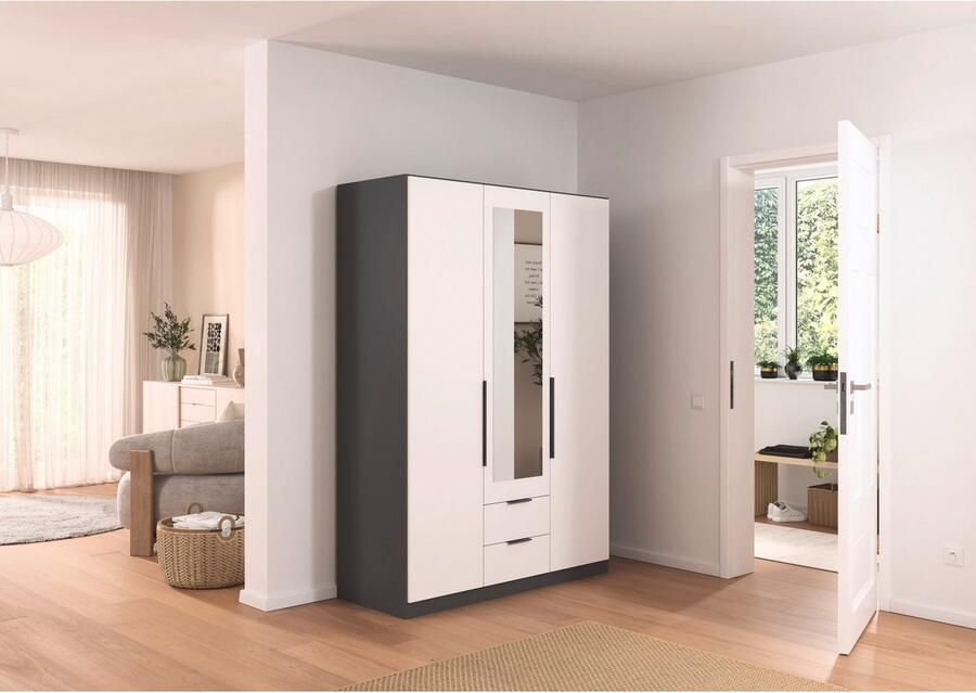 Rauch Draaideurkast Kledingkast garderobe KREFELD optioneel met spiegel met 3 greepvarianten incl. praktische lades made in germany - Foto 14