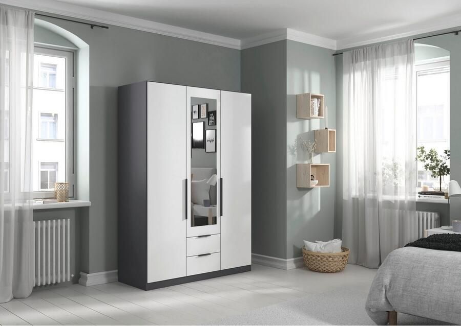 Rauch Draaideurkast Kledingkast garderobe KREFELD optioneel met spiegel met 3 greepvarianten incl. praktische lades made in germany - Foto 17