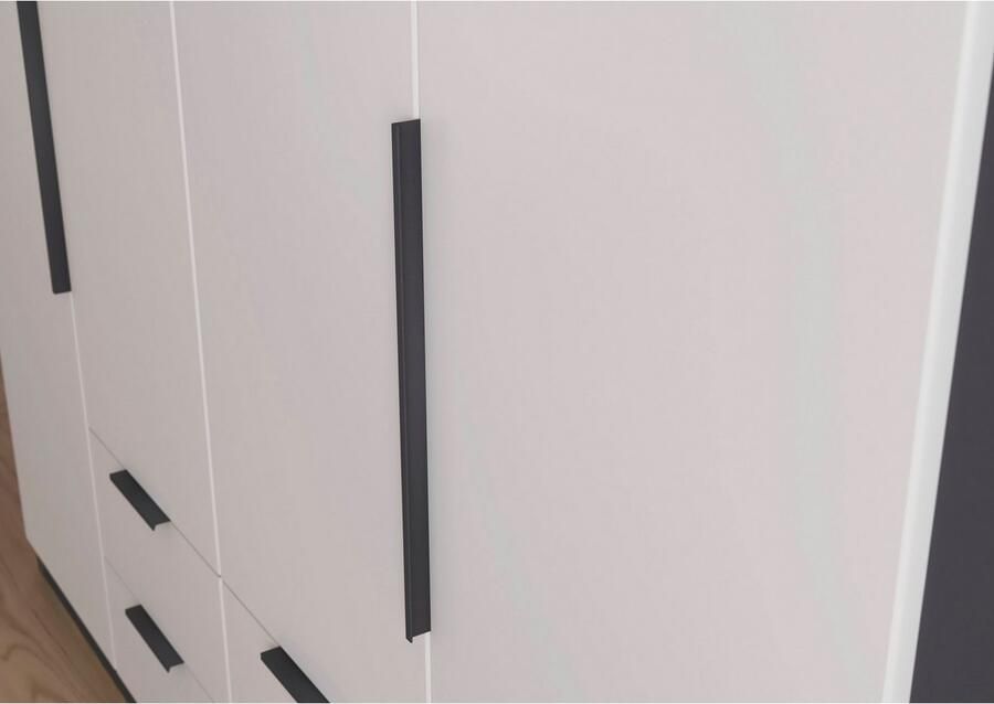 Rauch Draaideurkast Kledingkast garderobe KREFELD optioneel met spiegel met 3 greepvarianten incl. praktische lades made in germany - Foto 16