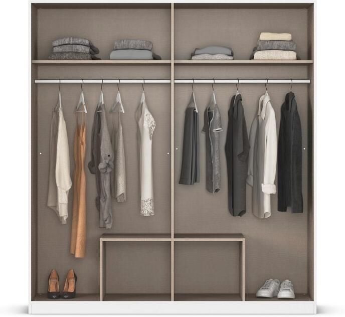 Rauch Draaideurkast Kledingkast garderobe KREFELD optioneel met spiegel met 3 greepvarianten incl. praktische lades made in germany - Foto 17