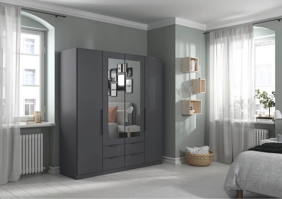 Rauch Draaideurkast Kledingkast garderobe KREFELD optioneel met spiegel met 3 greepvarianten incl. praktische lades made in germany - Foto 17