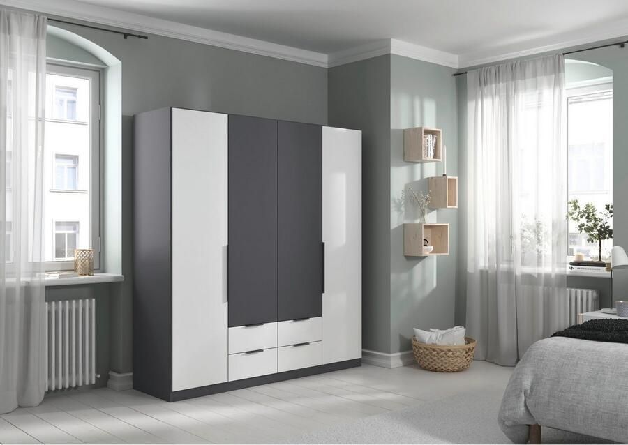 Rauch Draaideurkast Kledingkast garderobe KREFELD optioneel met spiegel met 3 greepvarianten incl. praktische lades made in germany - Foto 17