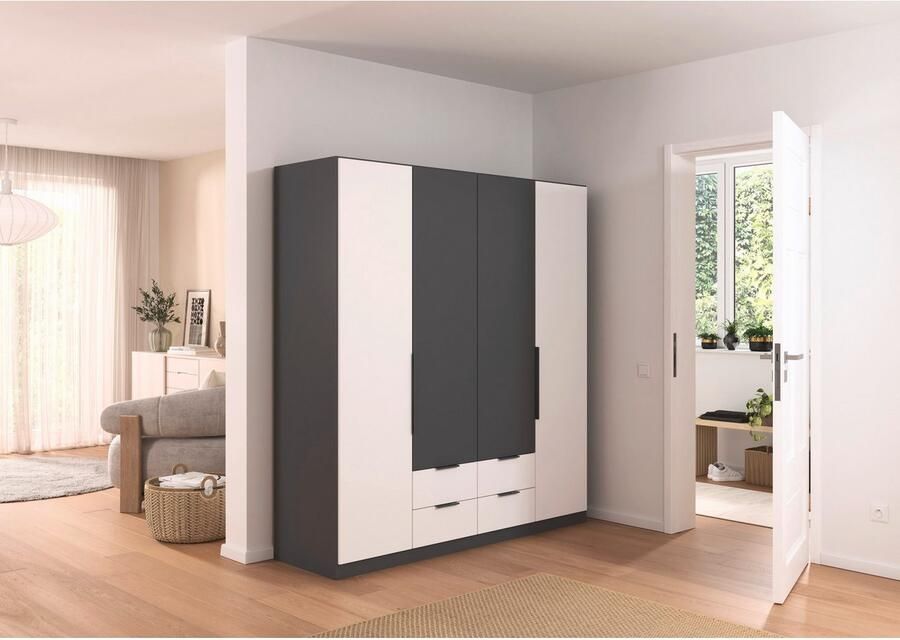 Rauch Draaideurkast Kledingkast garderobe KREFELD optioneel met spiegel met 3 greepvarianten incl. praktische lades made in germany - Foto 14