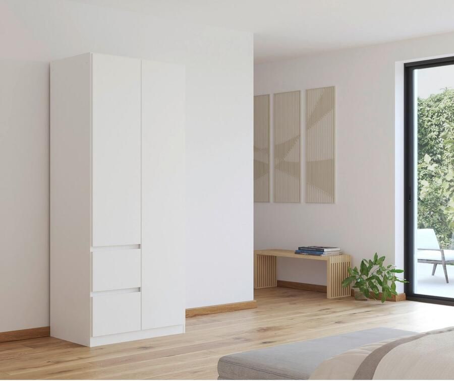 Rauch Draaideurkast Kledingkast kast garderobe garderobekast MAINZ greeploze front buitendeuren met push-to-open functie made in germany - Foto 16