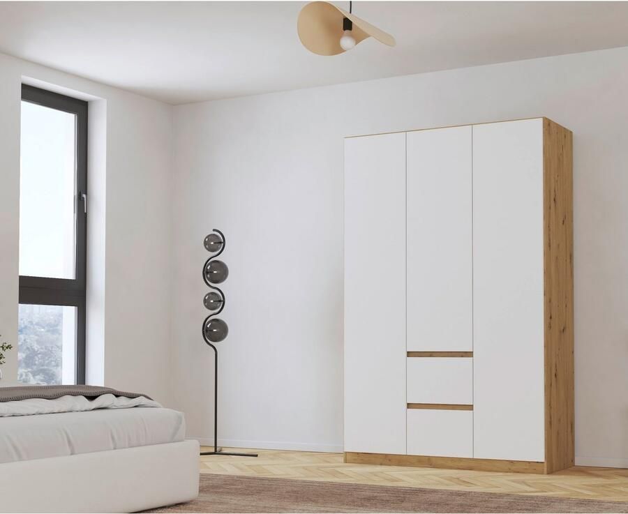 Rauch Draaideurkast Kledingkast kast garderobe garderobekast MAINZ greeploze front buitendeuren met push-to-open functie made in germany - Foto 9