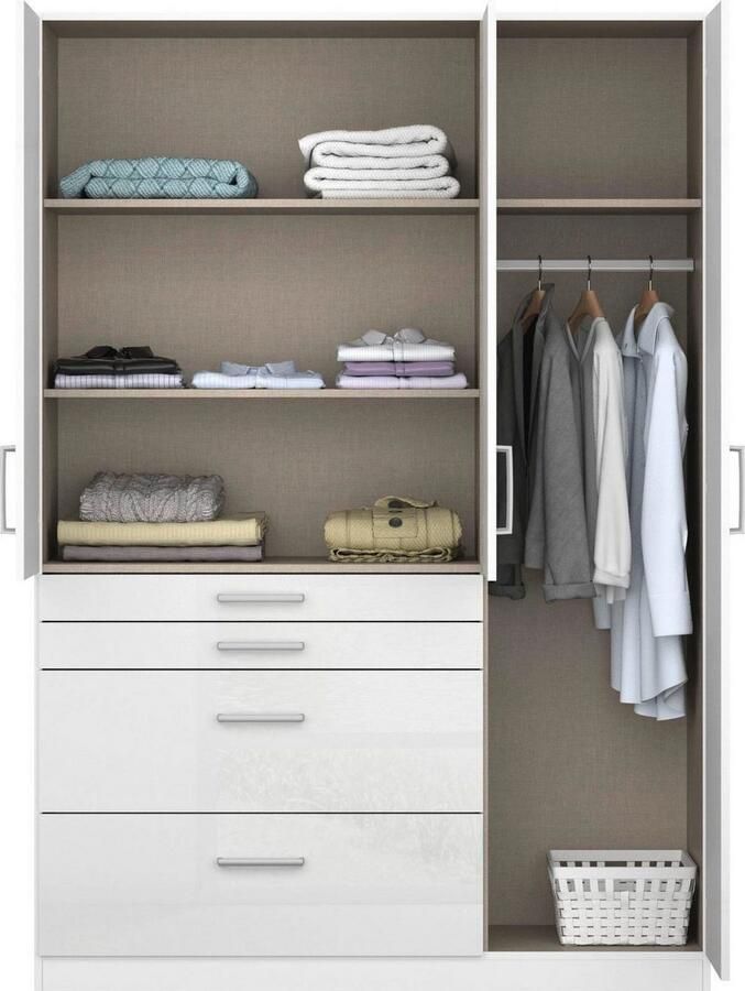 Rauch Draaideurkast Kledingkast kast garderobe garderobekast topseller HOMBURG met veel opbergruimte bovenste lade met indeling made in germany - Foto 12