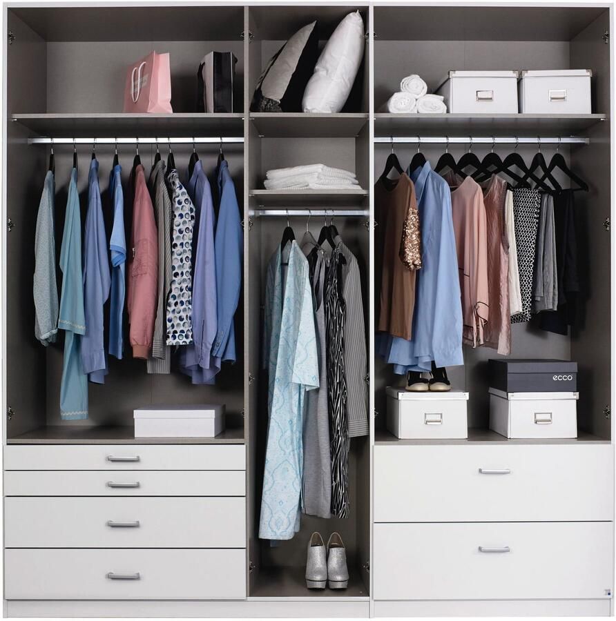 Rauch Kledingkast Kast Garderobe Linnenkast WILDBERG met 6 laden bovenste lade met houten indeling made in germany - Foto 8