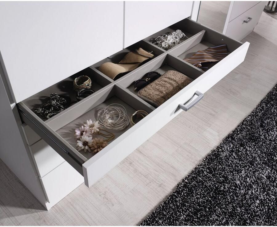 Rauch Kledingkast Kast Garderobe Linnenkast WILDBERG met 6 laden bovenste lade met houten indeling made in germany - Foto 14