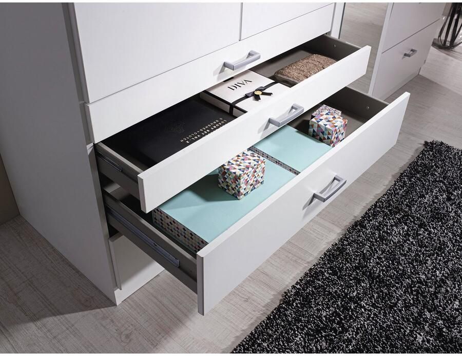 Rauch Kledingkast Kast Garderobe Linnenkast WILDBERG met 6 laden bovenste lade met houten indeling made in germany - Foto 15