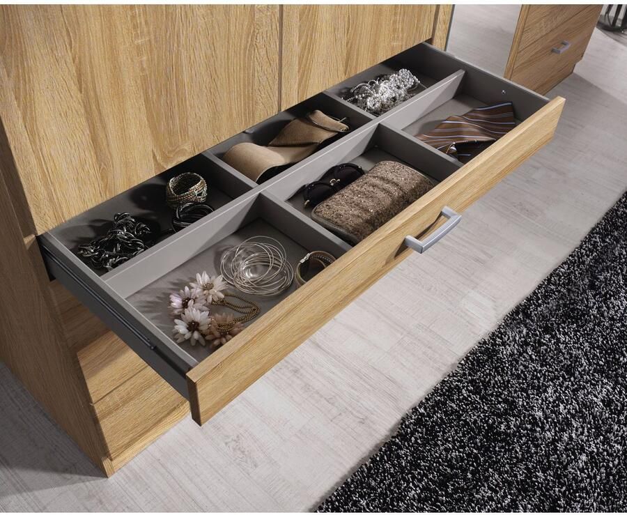 Rauch Kledingkast Kast Garderobe Linnenkast WILDBERG met 6 laden bovenste lade met houten indeling made in germany - Foto 15