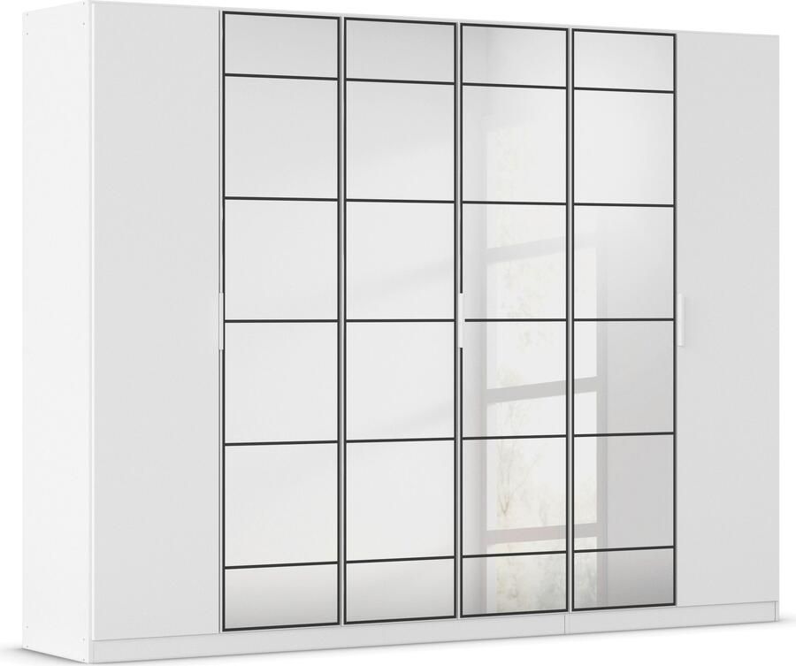 Rauch Draaideurkast Kledingkast Kast Garderobe Slaapkamerkast ACERO Middeldeuren met spiegel in moderne loft-look MADE IN GERMANY - Foto 18