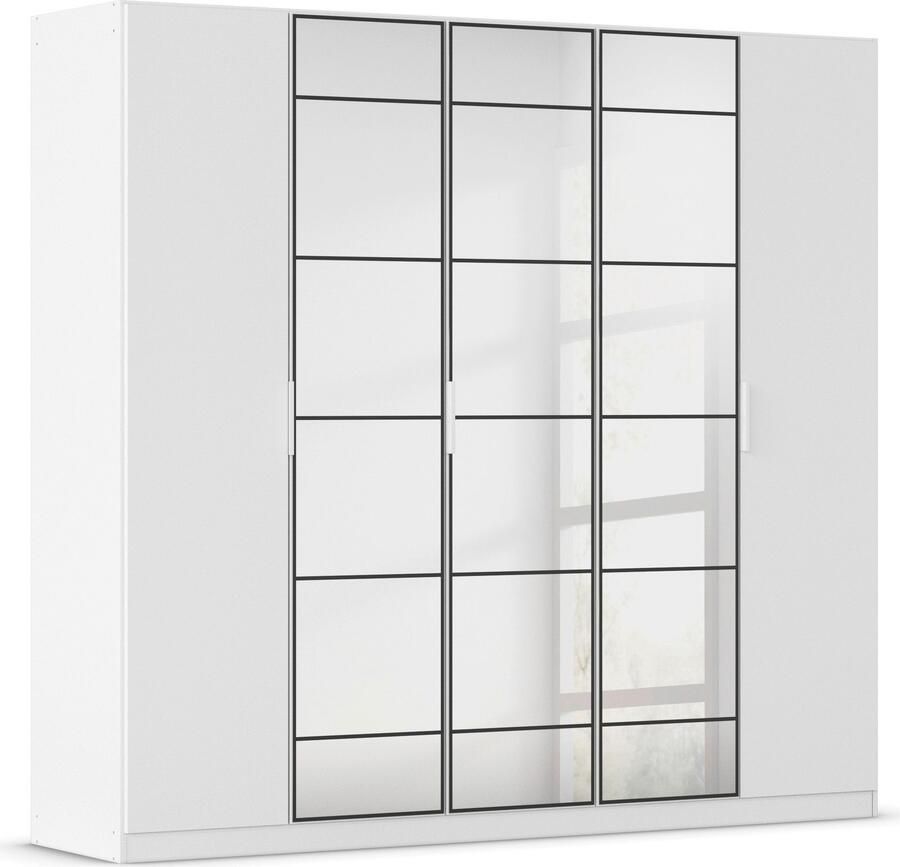 Rauch Draaideurkast Kledingkast Kast Garderobe Slaapkamerkast ACERO Middeldeuren met spiegel in moderne loft-look MADE IN GERMANY - Foto 18