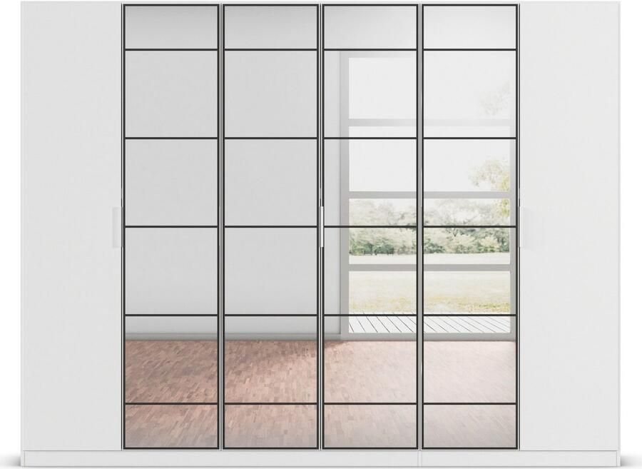 Rauch Draaideurkast Kledingkast Kast Garderobe Slaapkamerkast ACERO Middeldeuren met spiegel in moderne loft-look MADE IN GERMANY - Foto 13