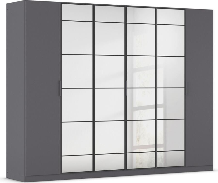 Rauch Draaideurkast Kledingkast Kast Garderobe Slaapkamerkast ACERO Middeldeuren met spiegel in moderne loft-look MADE IN GERMANY - Foto 18