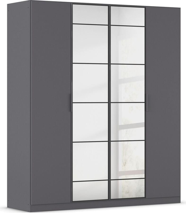 Rauch Draaideurkast Kledingkast Kast Garderobe Slaapkamerkast ACERO Middeldeuren met spiegel in moderne loft-look MADE IN GERMANY - Foto 18