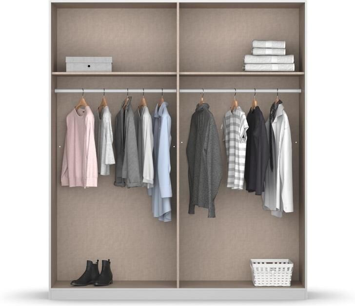 Rauch Draaideurkast Kledingkast Kast Garderobe Slaapkamerkast ACERO Middeldeuren met spiegel in moderne loft-look MADE IN GERMANY - Foto 15