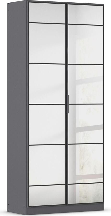 Rauch Draaideurkast Kledingkast Kast Garderobe Slaapkamerkast ACERO Spiegelfront in moderne loft-look MADE IN GERMANY - Foto 16