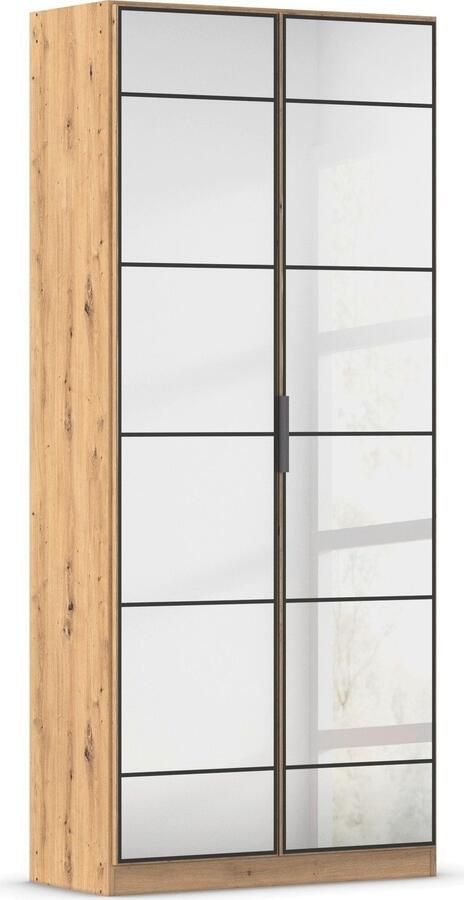 Rauch Draaideurkast Kledingkast Kast Garderobe Slaapkamerkast ACERO Spiegelfront in moderne loft-look MADE IN GERMANY - Foto 16