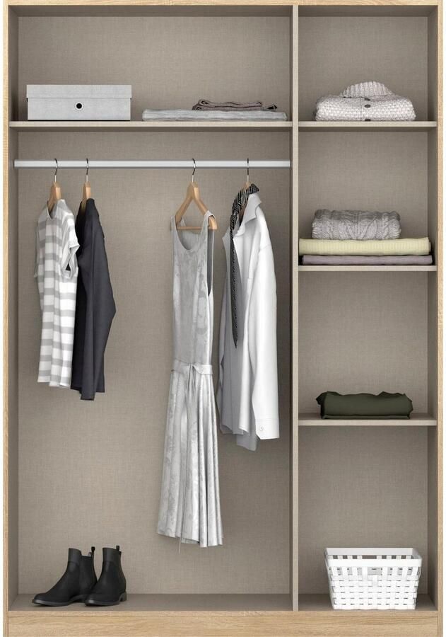 Rauch Draaideurkast Kledingkast Kast Garderobe Slaapkamerkast CELLE in 4 breedtes en 2 hoogtes optioneel met lades made in germany - Foto 3