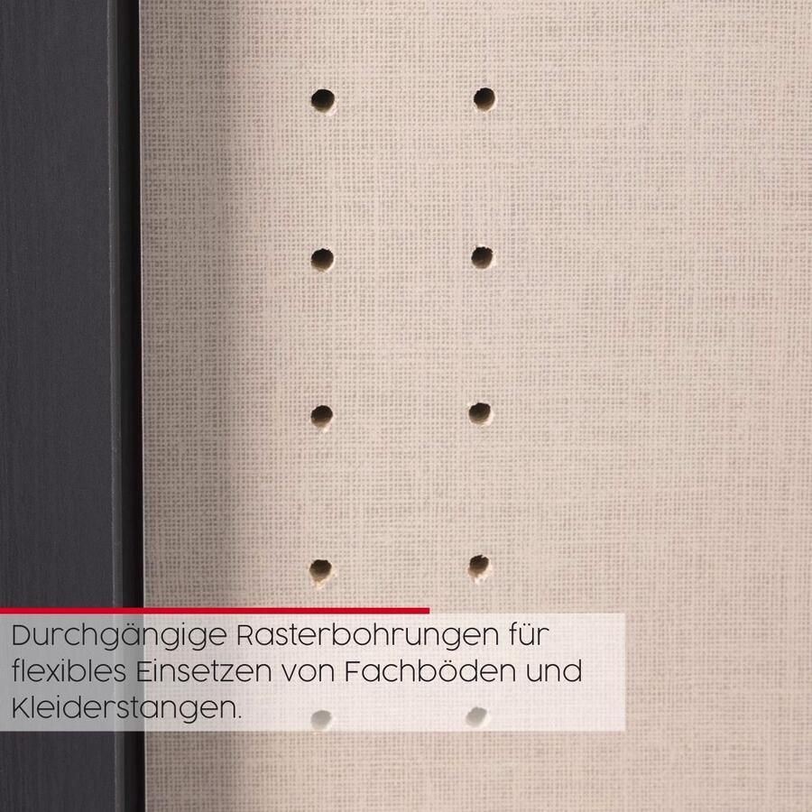 Rauch Slaapkamerserie Compleet slaapkamer EVELYN Kast en bed in 2 breedtes nachtkastje met 2 lades MADE IN GERMANY (set 3-delig) - Foto 5