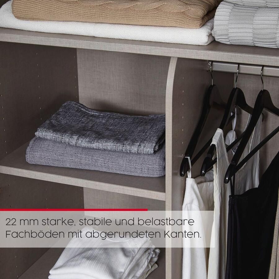 Rauch Slaapkamerserie Compleet slaapkamer EVELYN Kast en bed in 2 breedtes nachtkastje met 2 lades MADE IN GERMANY (set 3-delig) - Foto 9