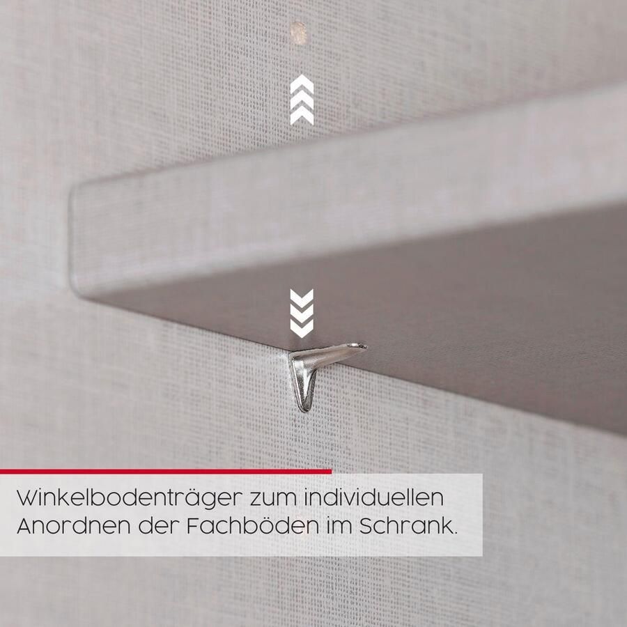 Rauch Slaapkamerserie Compleet slaapkamer EVELYN Kast en bed in 2 breedtes nachtkastje met 2 lades MADE IN GERMANY (set 3-delig) - Foto 7