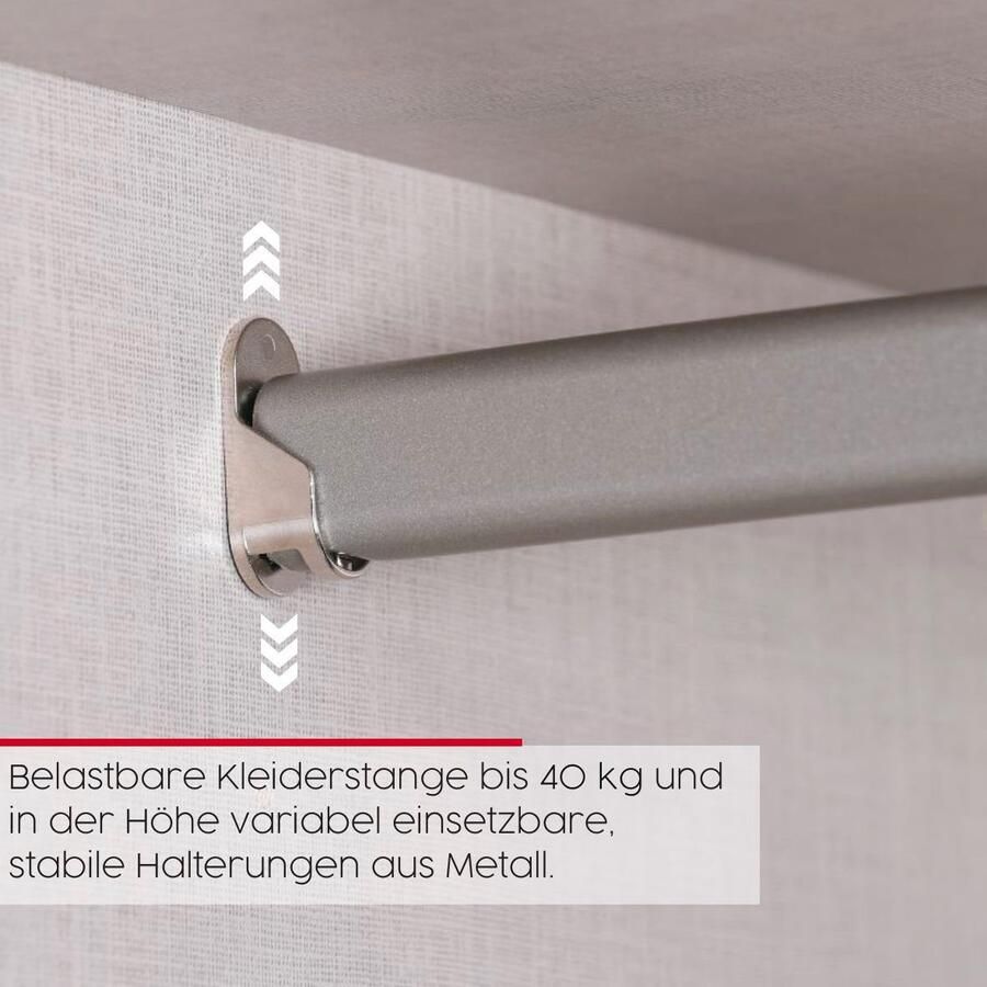 Rauch Slaapkamerserie Compleet slaapkamer EVELYN Kast en bed in 2 breedtes nachtkastje met 2 lades MADE IN GERMANY (set 3-delig) - Foto 8