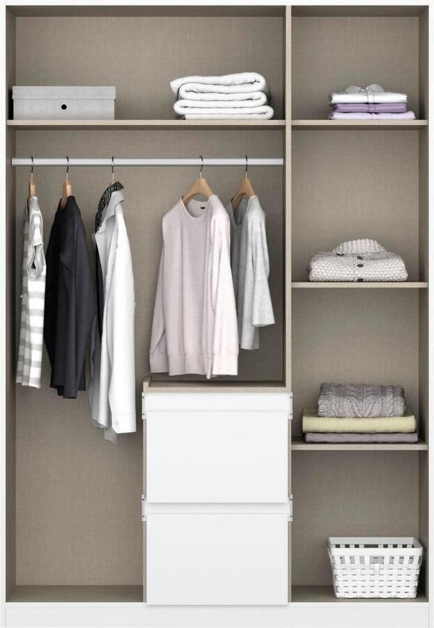 Rauch Draaideurkast Kledingkast kast garderobe waskast NIDDA met moderne grepless front en push-to-open functie made in germany - Foto 9