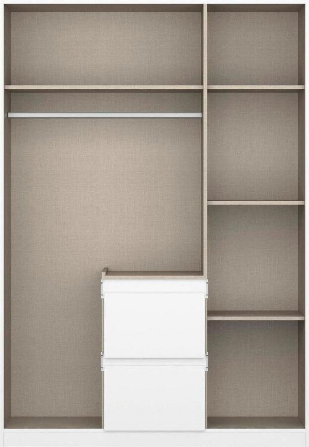 Rauch Draaideurkast Kledingkast kast garderobe waskast NIDDA met moderne grepless front en push-to-open functie made in germany - Foto 10