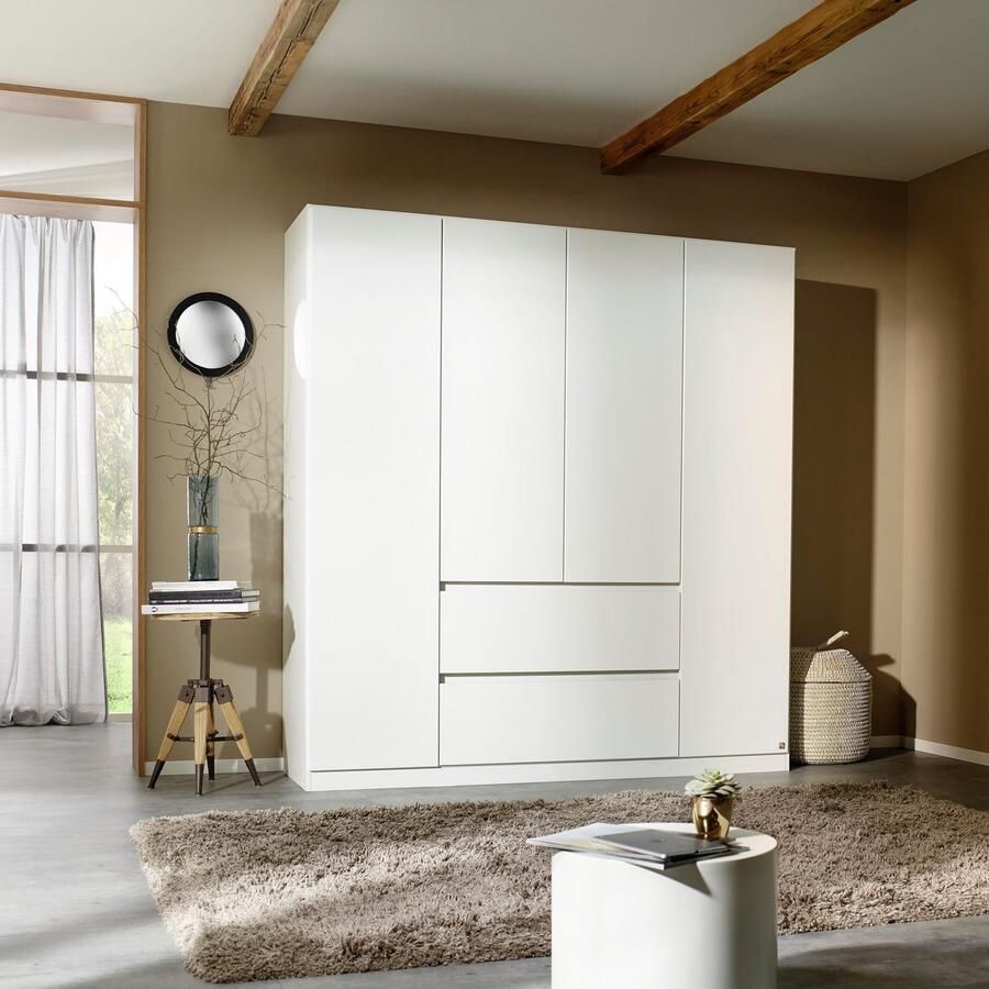 Rauch Draaideurkast Kledingkast kast garderobe waskast NIDDA met moderne grepless front en push-to-open functie made in germany