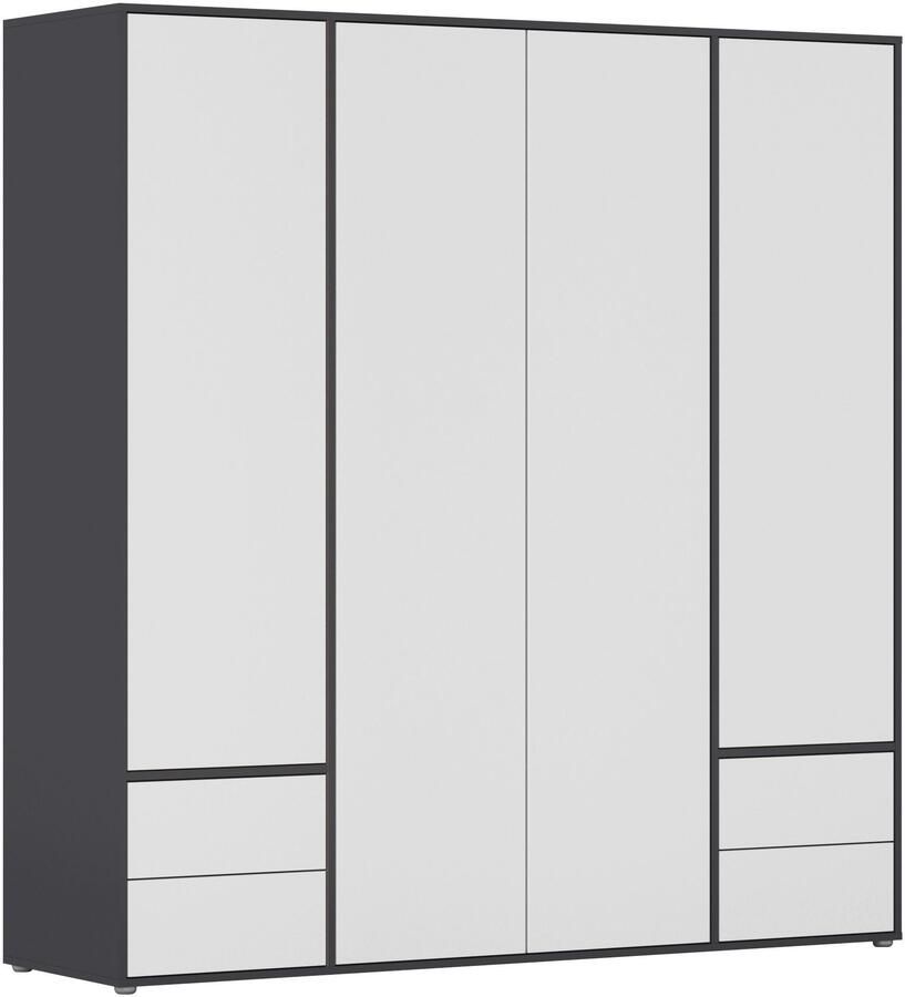 Rauch Draaideurkast Kledingkast Kast Garderobe Wasmand NABILA veel Opbergruimte met 2 lades en push-to-open functie topseller made in germany - Foto 19