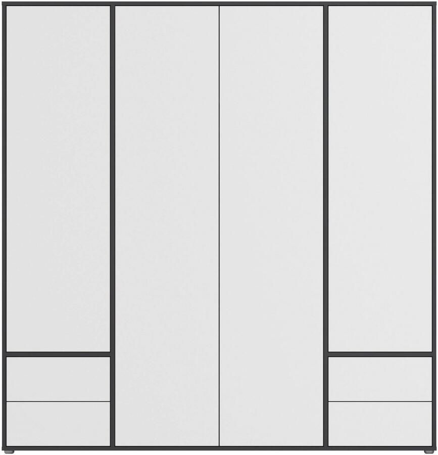 Rauch Draaideurkast Kledingkast Kast Garderobe Wasmand NABILA veel Opbergruimte met 2 lades en push-to-open functie topseller made in germany - Foto 8