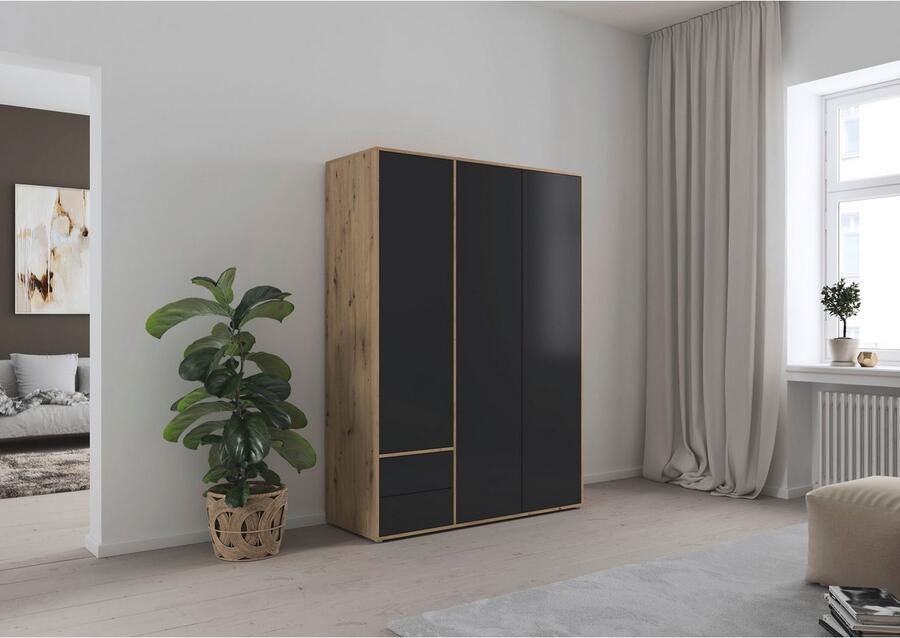 Rauch Draaideurkast Kledingkast Kast Garderobe Wasmand NABILA veel Opbergruimte met 2 lades en push-to-open functie topseller made in germany - Foto 14