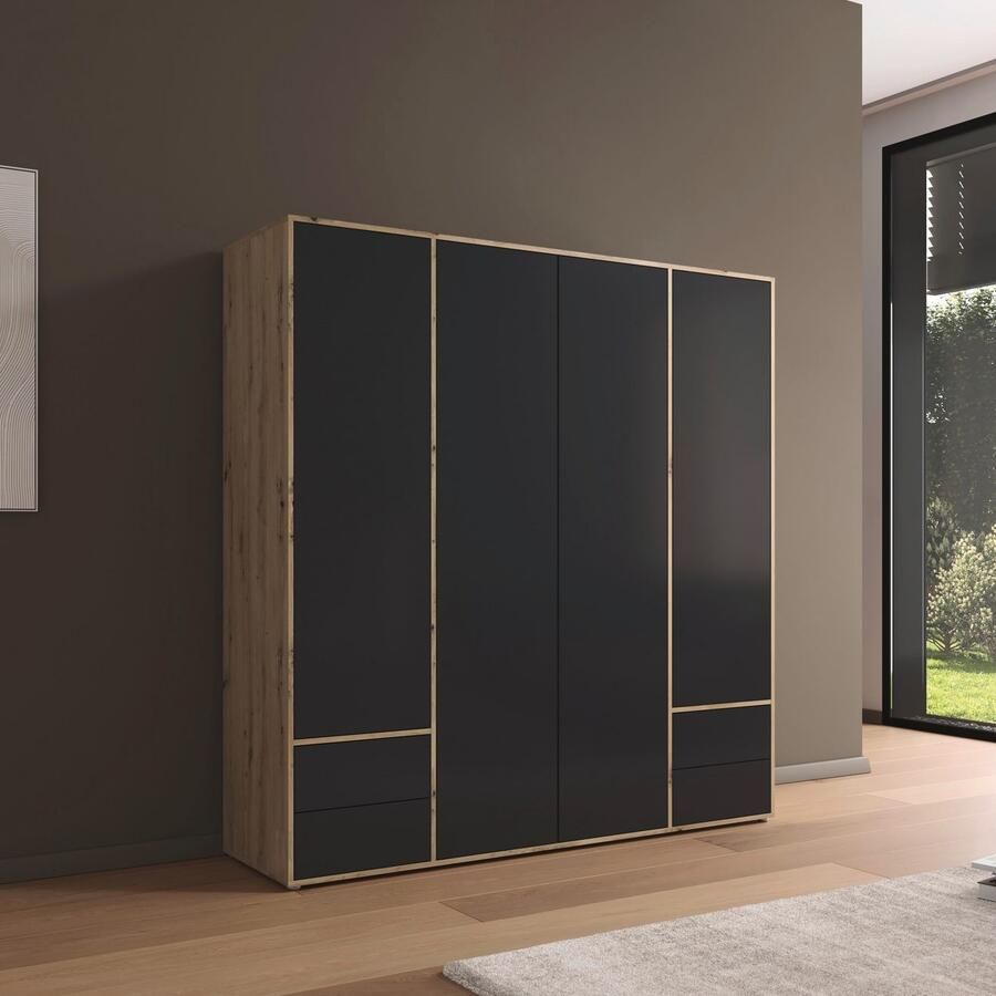 Rauch Draaideurkast Kledingkast Kast Garderobe Wasmand NABILA veel Opbergruimte met 2 lades en push-to-open functie topseller made in germany - Foto 5