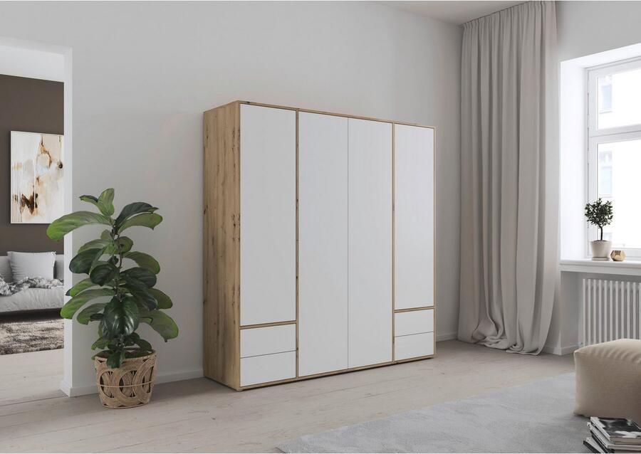 Rauch Draaideurkast Kledingkast Kast Garderobe Wasmand NABILA veel Opbergruimte met 2 lades en push-to-open functie topseller made in germany - Foto 15