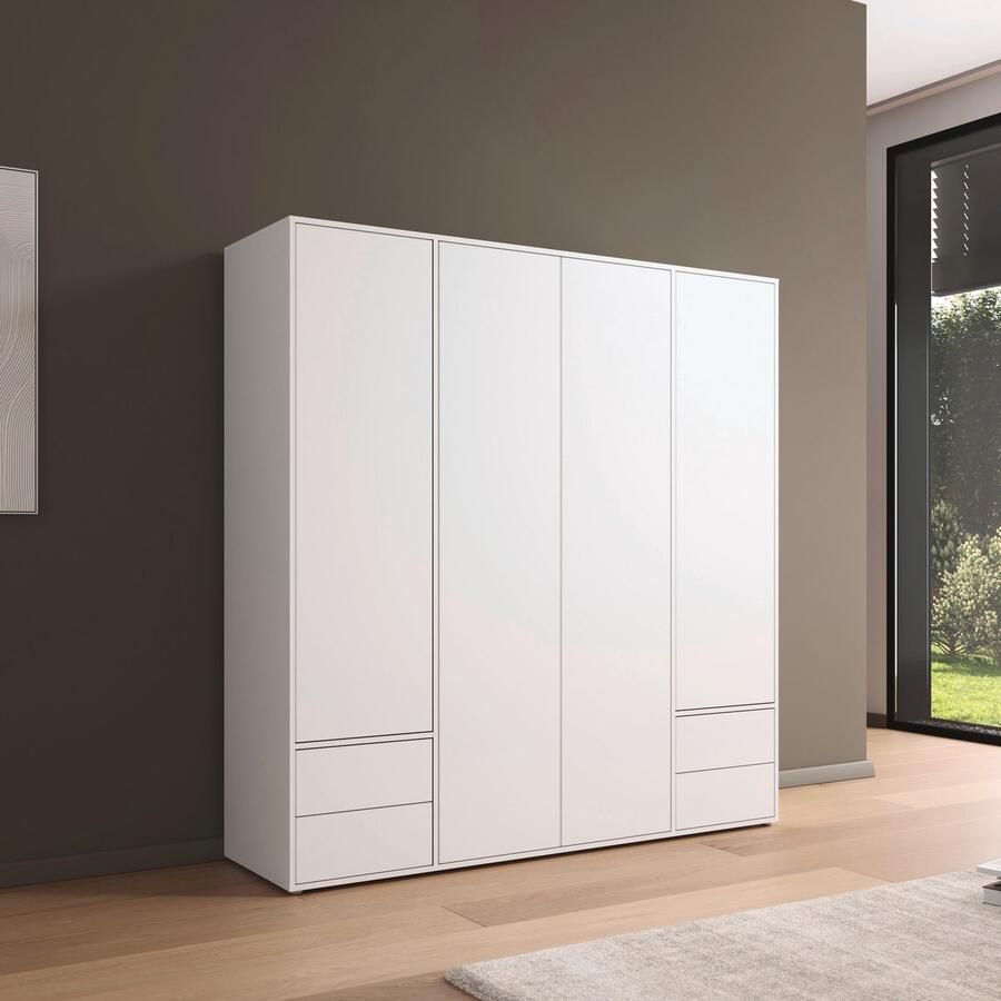 Rauch Draaideurkast Kledingkast Kast Garderobe Wasmand NABILA veel Opbergruimte met 2 lades en push-to-open functie topseller made in germany - Foto 6