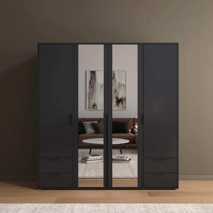 Rauch Draaideurkast Kledingkast Kast Garderobe Wasmand NAGATA met Spiegel und schubladen sowie stangengriffen topseller made in germany - Foto 7