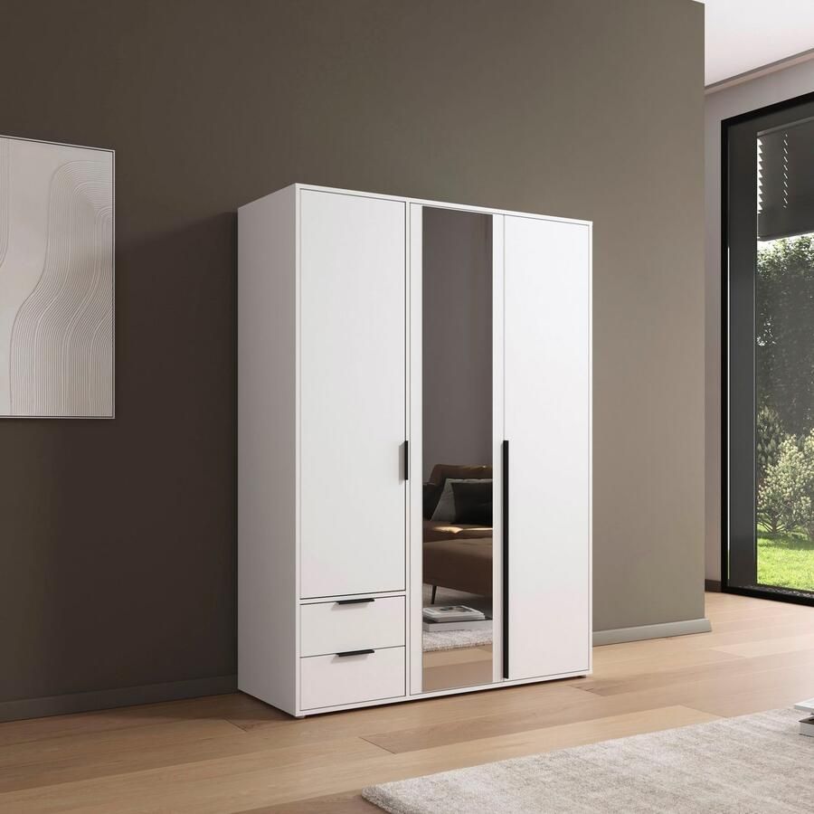 Rauch Draaideurkast Kledingkast Kast Garderobe Wasmand NAGATA met Spiegel und schubladen sowie stangengriffen topseller made in germany - Foto 6