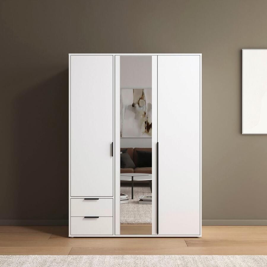 Rauch Draaideurkast Kledingkast Kast Garderobe Wasmand NAGATA met Spiegel und schubladen sowie stangengriffen topseller made in germany - Foto 7