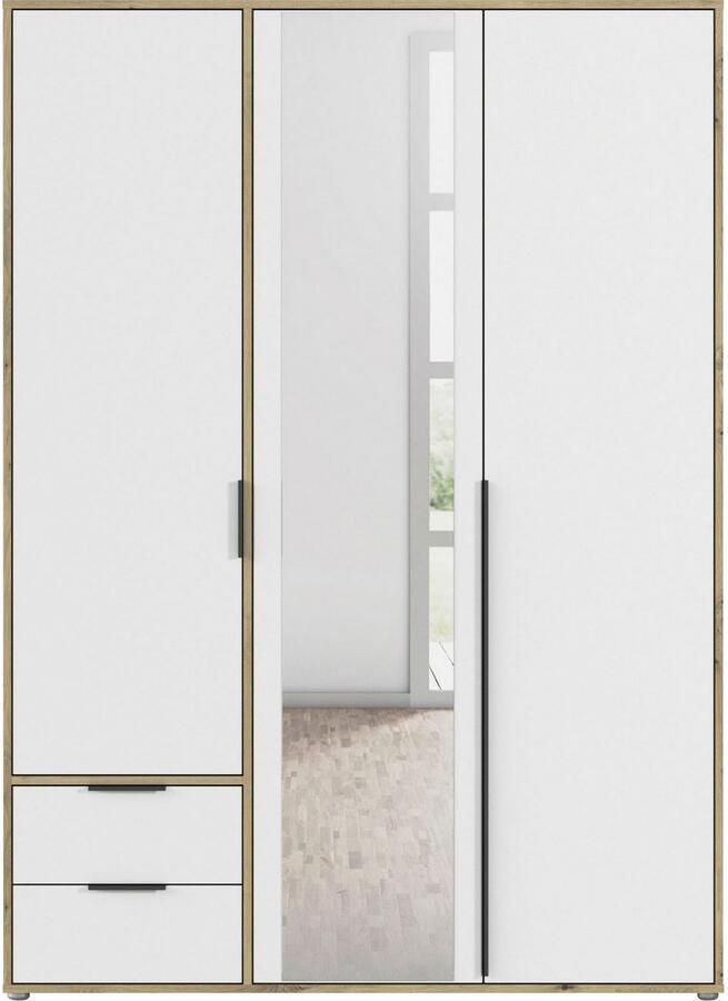 Rauch Draaideurkast Kledingkast Kast Garderobe Wasmand NAGATA met Spiegel und schubladen sowie stangengriffen topseller made in germany - Foto 17