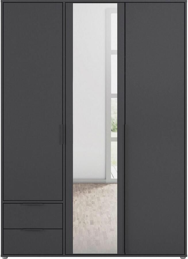 Rauch Draaideurkast Kledingkast Kast Garderobe Wasmand NAGATA met Spiegel und schubladen sowie stangengriffen topseller made in germany - Foto 17